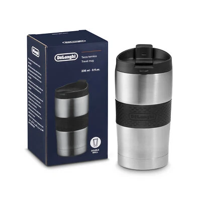 Delonghi double wall stainless steel thermal travel mug 235ml - image 1 of 2