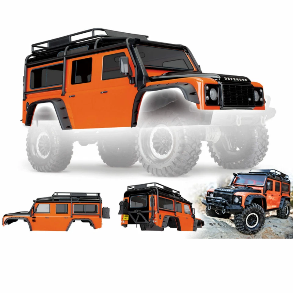 Traxxas a Quadri Land Rover Defender Adventure-edition Arancio/nero/ Trx8011a