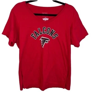 Atlanta Falcons Fanatics Pro Line Women’s XL Red Short Sleeve T-Shirt - Picture 1 of 3
