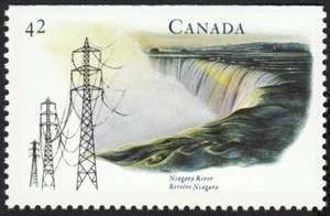 qq. NIAGARA FALLS / RIVER = top or bottom stamp from BK = MNH Canada 1992 #1411 - Bild 1 von 2