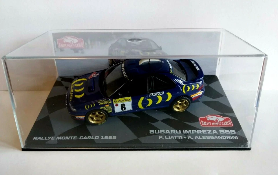 D) DIE CAST SUBARU IMPREZA 555 RMC 1995 P. LIATTI scala 1/43 - Immagine 1 di 1