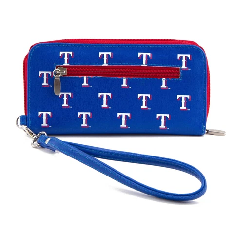 Women's Texas Rangers Zip-Around Wristlet Wallet Cover