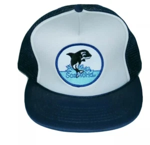 SEAWORLD Snapback Mesh Trucker Style Cap Hat Sea world Foam Front - Picture 1 of 4