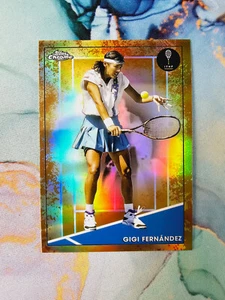 Gigi Fernandez Clay Court Rifrattore 2021 Topps Chrome Tennis - Foto 1 di 1