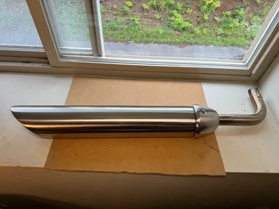 OEM Triumph Bonneville Bobber Right Hand Brushed Silencer T2206104 - Image 1 of 4
