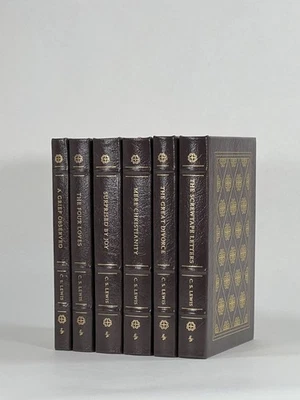 EASTON PRESS C S Lewis / Screwtape Letters Mere Christianity Surprised Joy 6 vol — 第 1/4 张图片