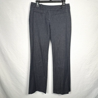 Pantalones Ann Taylor Loft Julie Chambray Mujer 6 Carrera Oficina Cápsula Grapa Foto 1 de 4