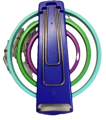 Set Of 3 Boyd Plastic Embroidery Hoops With Stand - Image 1 of 4