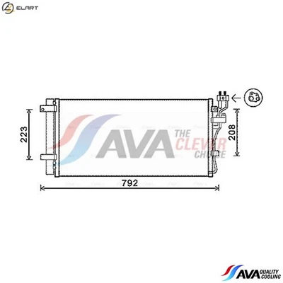 CONDENSER AIR CONDITIONING KAA5148D FOR KIA OPTIMA/LOTZE MAGENTIS D4EA 2.0L - Image 1 of 4