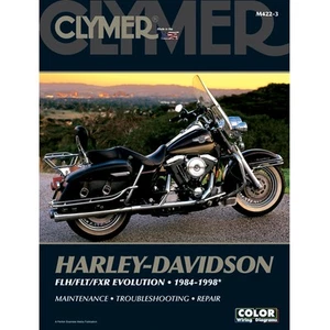 Manual de reparación de taller de servicio Clymer M422-3 Harley FLH / FLT / FXR Evolution 84-98 - Imagen 1 de 1