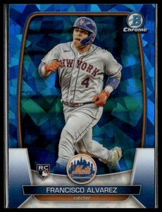 Francisco Alvarez 2023 Bowman Chrome Sapphire Edition RC #35 New York Mets - Picture 1 of 2
