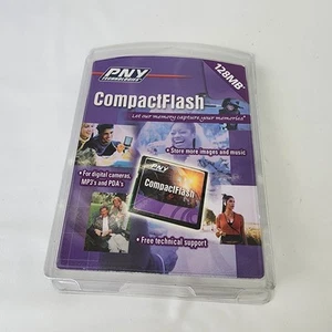 PNY 128 MB Compact Flash Memory Card - VGC (P-CF128-RF) - Picture 1 of 5