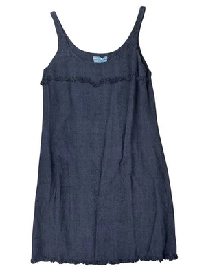 Винтажный Y2K Prada синий Cami мини солнце платье женский размер IT42 - 100% шелк - Изображение 1 из 4