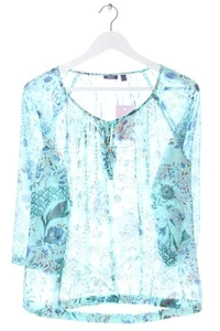 MEXX Blusa transparente Mujeres Blusa Talla EU 38 turquesa-azul-blanco puro - Imagen 1 de 5