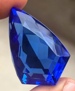 AAA+ 118.9 Ct. Large Blue Ceylon Sapphire Fancy Cut Stunning Loose Gemstone Gift - Picture 1 of 8