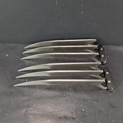One Pair Wolverine Claws  Costume Prop Cosplay 440 Stainless Steel - Image 1 of 4