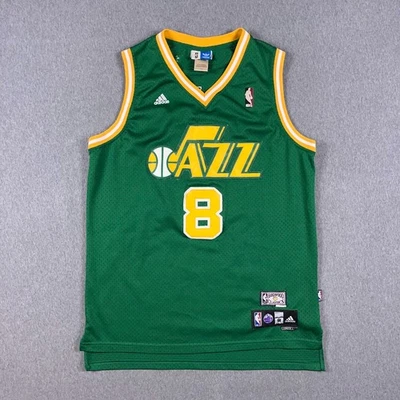 Camiseta Adidas Utah Jazz Deron Williams #8 Clásicos de Madera Dura NBA Adulto Mediana Foto 1 de 4