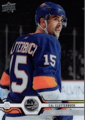 2019-20 Upper Deck Clear Cut Parallel #94 Cal Clutterbuck - HKY - Image 1 of 2