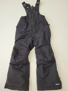 Kids Lands End Iron Knee Snow Bibs size 4 black - Picture 1 of 5