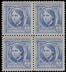 Scott # 862 - Louisa May Alcott - Block Of 4 - MNH - 1940 - Picture 1 of 1