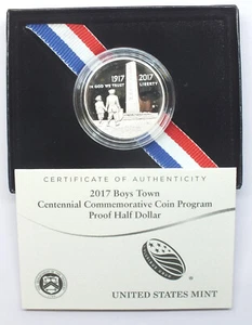 2017 Boys Town Centennial PP Half Dollar US Mint 17CE Gedenkmünze J180 - Bild 1 von 5