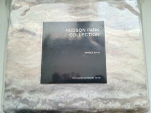 NIP HUDSON PARK COLLECTION MARBLE WAVE FULL QUEEN DUVET (COMFORTER COVER)