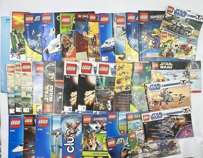 Mixed Lot Lego Instructions Manuals Books Lot of 34 Star Wars, Ninja Go & More - Image 1 of 4