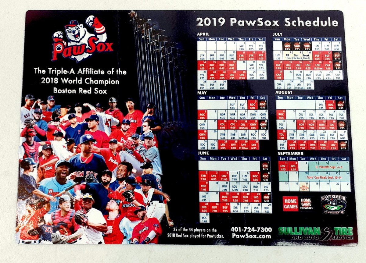 baseball-pawtucket-red-sox-vintage-sports-schedules-for-sale-ebay