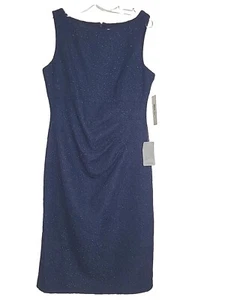 Eliza J Cocktail Dress Sparkling Navy Blue Women Size 12 - Picture 1 of 17