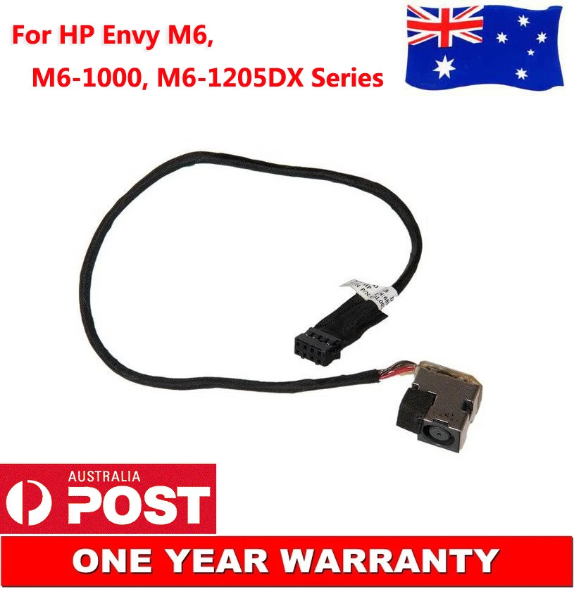 DC IN Power Jack Port Socket w/ Cable Wire Harness For HP Pavilion M6 M6-1205DX - Image 1 of 1