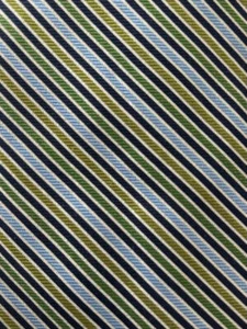 JOS. A. BANK Signature Collection Blue Green Navy White Striped Silk XL 62 x 3¾ - Picture 1 of 5