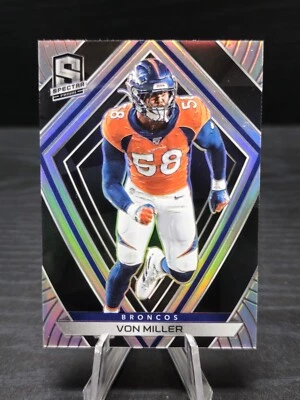 2020 Panini Spectra Von Miller Silver Prizm /99 Denver Broncos #17 - Image 1 of 2