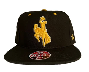 VINTAGE Zephyr 1993 Original Wyoming Cowboys Fitted Hat Cap Brown Men NWT - Picture 1 of 7