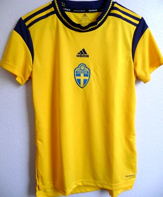Women's Adidas 2021 Sweden Soccer Home Jersey S NWT - Image 1 of 4