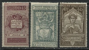 Italy 1921 tall set of 3 mint o.g. hinged - Picture 1 of 1