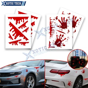 Bleeding Blood w/Handprint Stickers For Car Front Grill Side Window Rear Bumper - Bild 1 von 13
