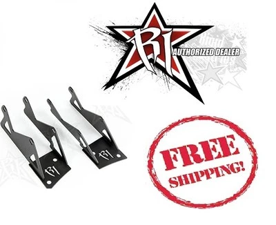 Rigid Industries Dual A-Pillar Mounting Brackets For '07-'18 Jeep Wrangler JK - Image 1 of 3