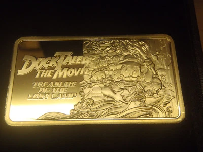 ¡Extremadamente raro! Barra de oro Walt Disney Ducktales The Movie 24K LE de 2000  Foto 1 de 4