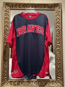 Camiseta deportiva grande cosida de los Atlanta Braves Stitches equipo deportivo MLB - Imagen 1 de 7