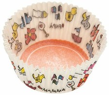 Decora 2000 Baking Cups Baby 50 X 32 MM, Carta, red
