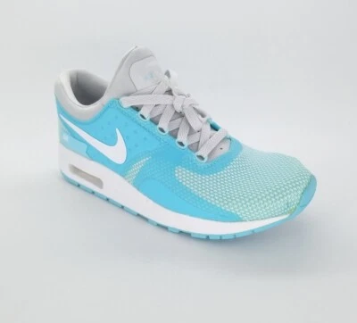 399 Nike Air Max Zero Essential Sneakers Platinum/White-Still Blue Size 6Y US - Image 1 of 4