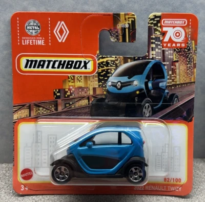 Renault Twizy новый 2022 синий спичечный коробок 70-летие издание 1:64 короткая карта - Изображение 1 из 4