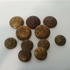 11  WW1 WW2 British Army General Service Buttons 5 large 6 small Various makers