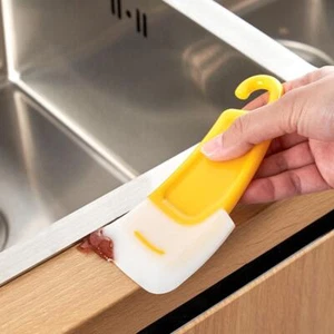 Silicone Pan Scraper Kitchen Utensil Cleaning Spatula Cooking Baking A8M1 - Picture 1 of 9