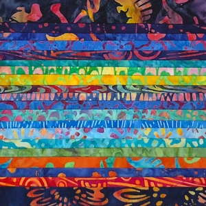 Lunn Fabric Batiks Stash Builder 20 Fat Quarters FQ Batik Pack Rainbow Dino #682 - Picture 1 of 2