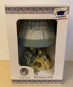 Vintage Pocket Teddy Nursery Lamp Kidsline 2000 New In Box - Picture 1 of 9