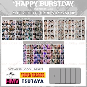 PSL SEVENTEEN 5th ALBUM HAPPY BURSTDAY ALBUM PHOTO CARD JAPAN POB OFFICIAL - Picture 1 of 241