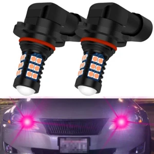 2Pcs Pink Purple LED DRL Daytime Running Light High Beam Bulb For Lexus IS GS RX - Picture 1 of 7