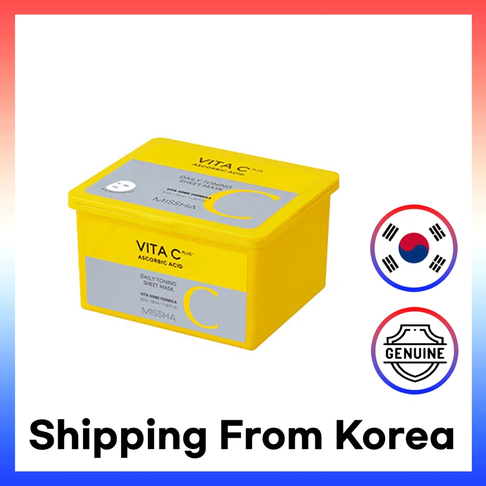 MISSHA Vita C Plus Daily Toning Sheet Mask 30ea - Image 1 of 1