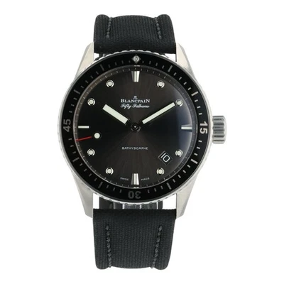 Blancpain Fifty Fathoms Stainless Steel Black Dial 43mm Automatic Men’s 5000 - Image 1 of 4